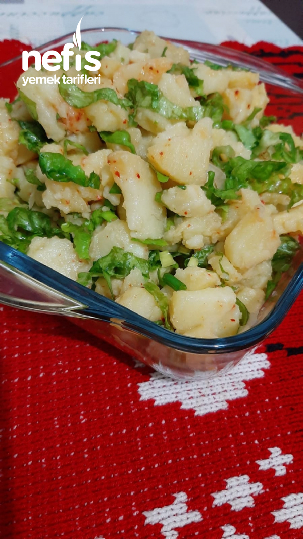 Kolay Patates Salatasi(pratik Lezzetli Ekşili İyiki Var Diyebileceğimiz Birsalata)