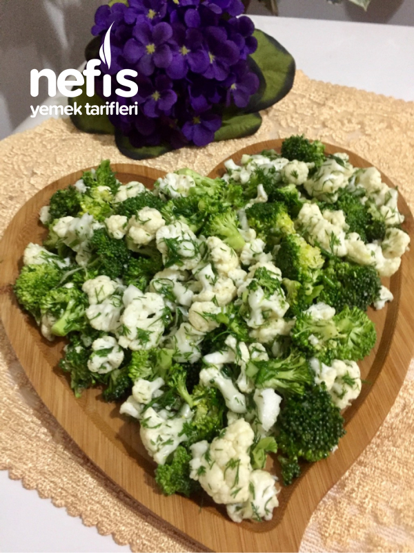 Kaşık Kaşık Yedirten Karnabahar Brokoli Salatası(çiğden)
