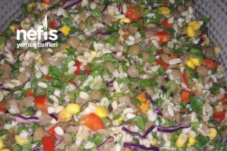 Yeşil Mercimekli Nefis Salata (Altın Günlerinin Vazgeçilmezi Olacak) Tarifi