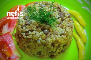 Yeşil Mercimekli Bulgur Pilavı Tarifi