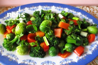 Brokolili Brüksel Lahanalı Salata Tarifi