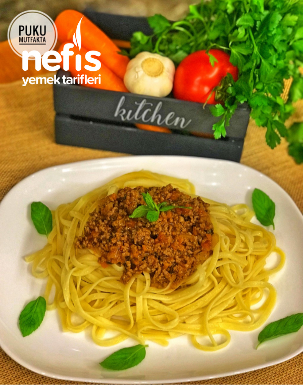 Orijinal Tarifiyle Bolonez Soslu Spagetti (Spaghettı Bolognese)