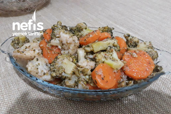 Brokoli-Karnabahar-Havuç Salatası (Bu Tarife Bayılacaksınız) Tarifi