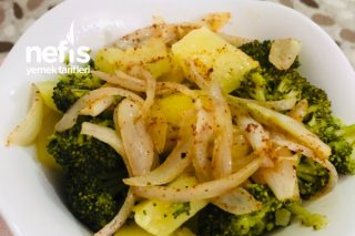 Soğanlı Brokoli Salatası Tarifi