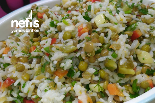 Pirinçli Rengarenk Yedirdikçe Yedirten Salata Tarifi