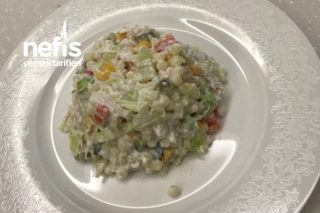 Tavuklu Yoğurtlu Kuskus Salatası Tarifi