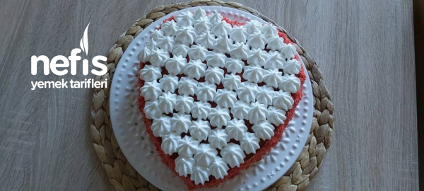 Kırmızı Kalpli Pasta Yapımı / Bu Pastayı Yapmak O Kadar Kolay Ki ( Videolu )