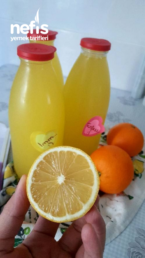 Az Malzemeli Bol Vitaminli Enfes Limonata