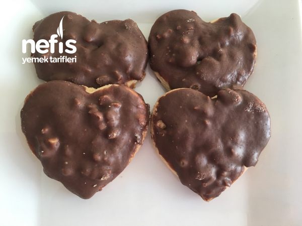 Çikolatalı Kalpli Kurabiye ️ Sevgililer Günü Özel (Videolu)