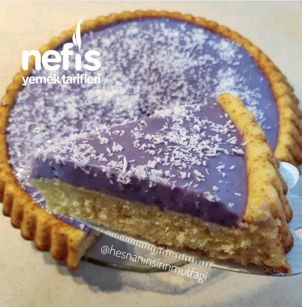 Mor Renkli Tart Kek (Gıda Boyasız) Nefis Yemek Tarifleri