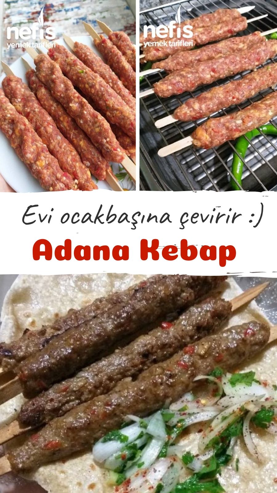 Evde Adana (Köfte) Kebabı Nefis Yemek Tarifleri 6822789