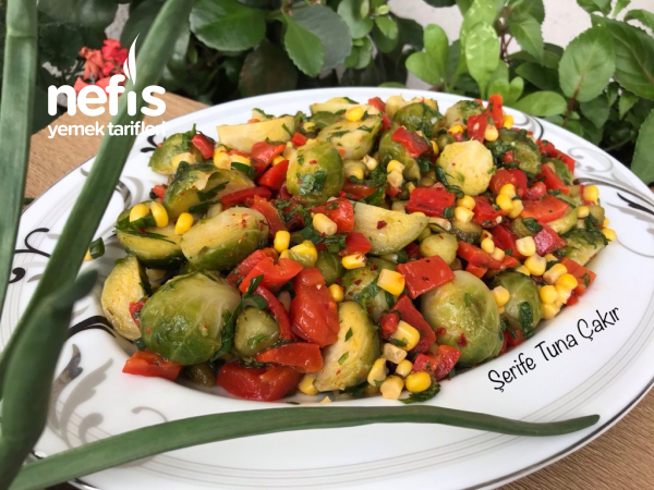 Köz Biberli Brüksel Lahanası Salatası (Videolu)