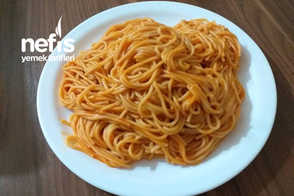 Sarımsaklı Spagetti