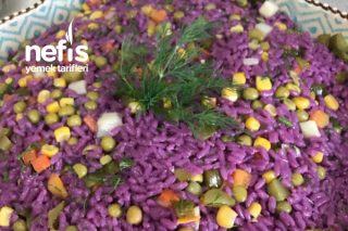 Mor Pirinç Salatası Tarifi