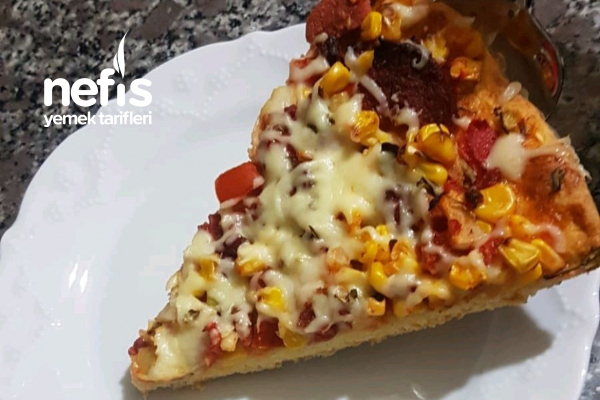 Mayasız Kolay Pizza Nefis Yemek Tarifleri 6915809