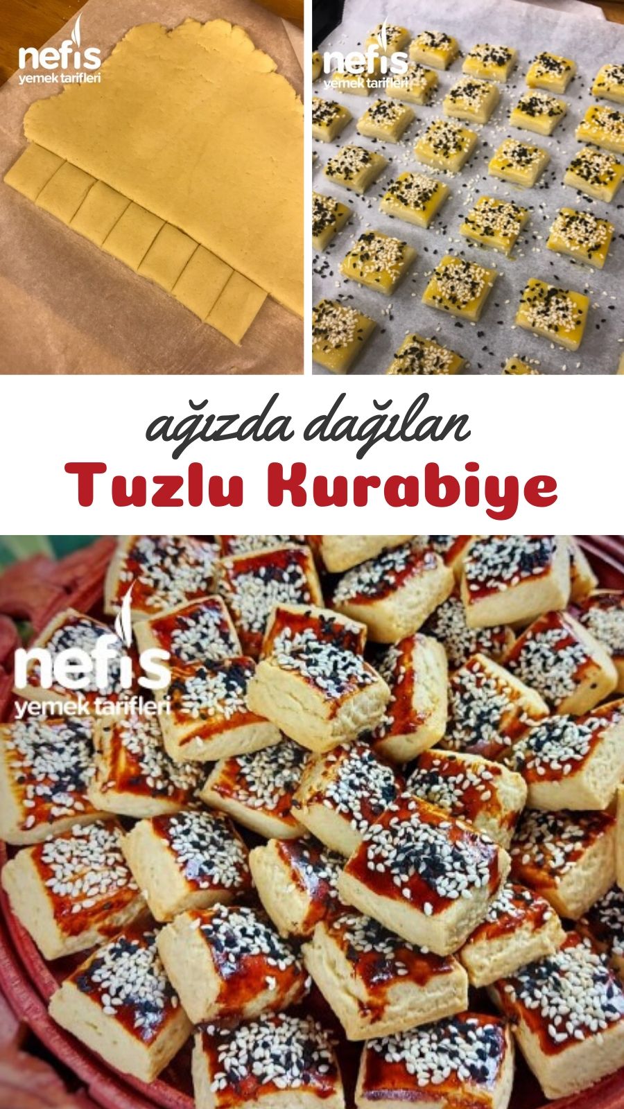 Ağızda Dağılan Ve Bayatlamayan Tuzlu Kurabiye Nefis Yemek Tarifleri