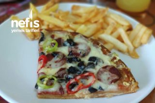Organik Tam Buğday Unlu Mozerella Pizza Tarifi