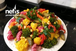 Sağlıklı Ve Rengarenk Bahar Salatası Tarifi