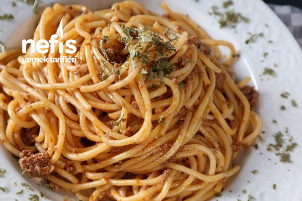 Kıymalı Krema Spaghetti
