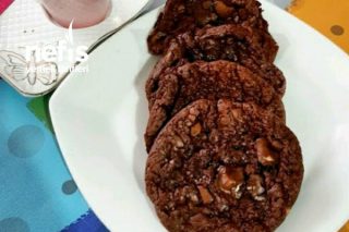Evde Starbucks Kurabiyesi (Triple Chocolate Cookies) Tarifi