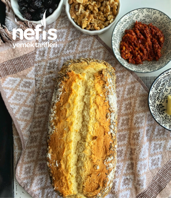 40 Dakika’da Mayasız Ekmek (Hazırlama Ve Pişme Süresi Beraber)
