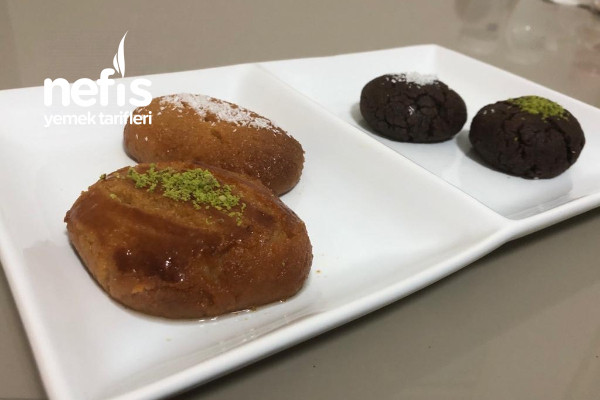 Tek Hamur ile Şekerpare, Balparmak ve Browni Tatlısı