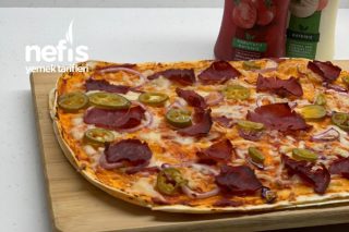 Lavaş Ekmeğinden Şipşak Pizza Tarifi