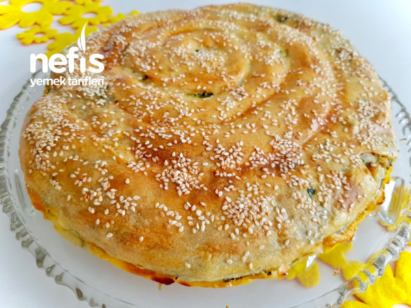 Ispanaklı Peynirli El Açması Börek