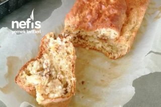 Şekersiz Muzlu Portakallı Cevizli Kek Tarifi