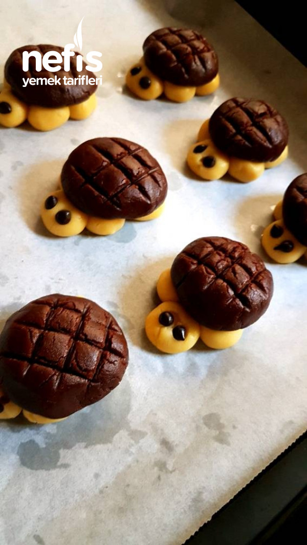 Νόστιμα μπισκότα σε σχήμα χελώνας