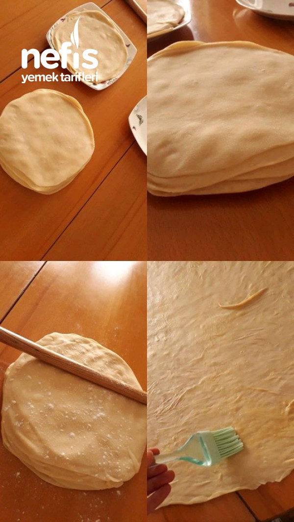 El Açması Pratik Ispanaklı, Patatesli Börek