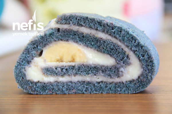 Mavi Renkli Rulo Pasta Gıda Boyasız (Videolu)
