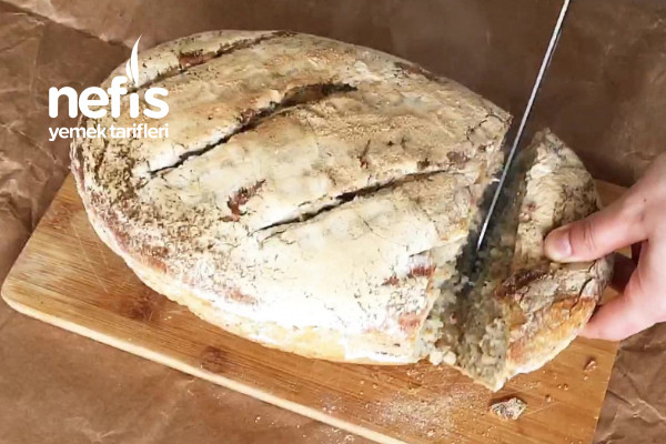 Evde Köy Ekmeği Tarifi Dışı Çıtır İçi Pamuk Gibi Uzun Süre Bayatlamayan Tarif (Videolu)