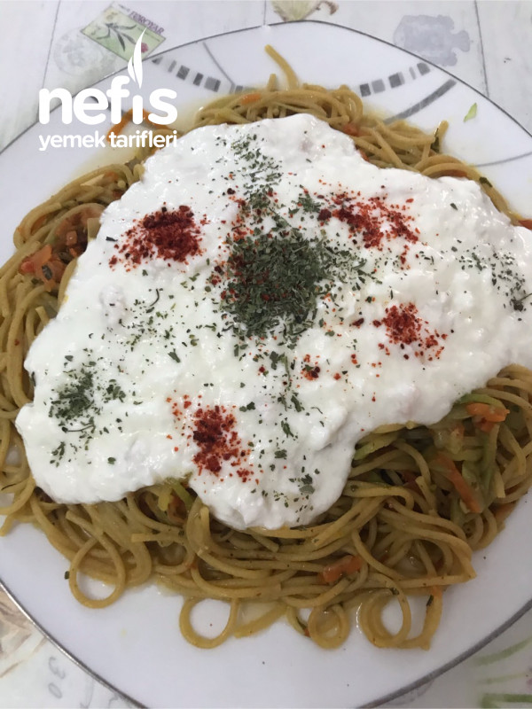 Kabak Havuç Yoğurlu Spagetti (Fit)