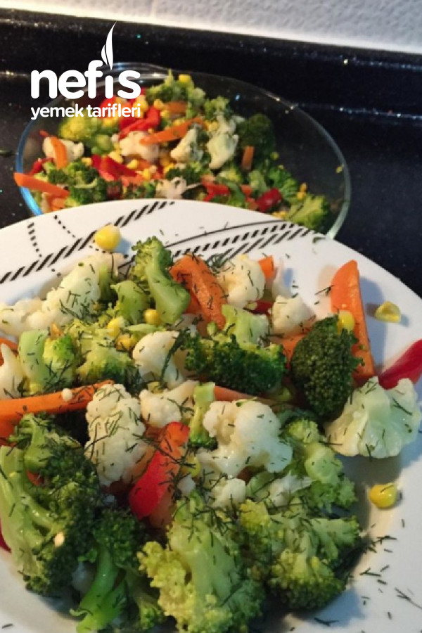 Brokoli – Karnabahar Salatası (Diyet -gün Salataları)