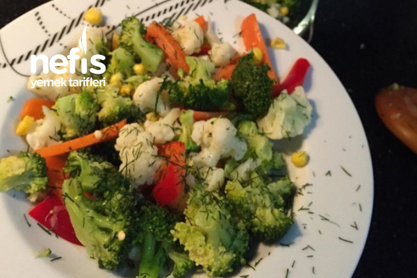 Brokoli Karnabahar Salatası (Diyet Gün Salataları) Tarifi