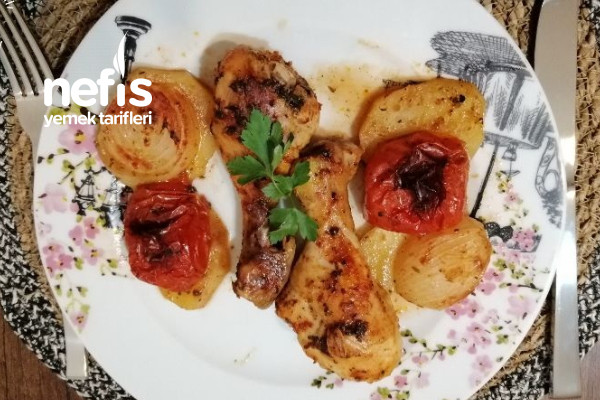 Lokum Kıvamında Fırında Patatesli Tavuk Baget Tarifi (Videolu)