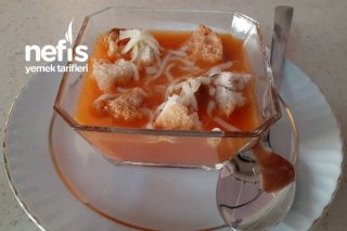 Kremalı Tadında Sütlü Domates Çorbası (Videolu) Tarifi