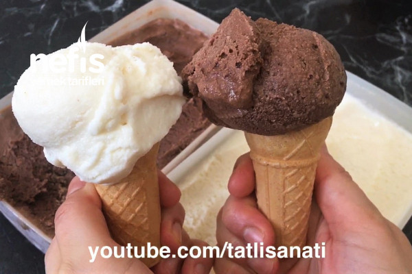 Evde Sütlü Dondurma Çikolatalı Dondurmanın Tüm Püf Noktaları (videolu)