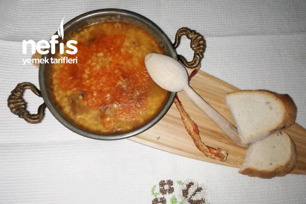 Etli Bulgur Çorbası(İki Ana Malzemeyle) Tarifi