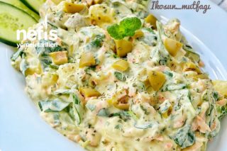 Özel Soslu Patates/Semizotu Salatası Tarifi