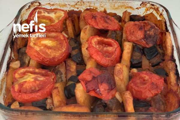 Patlıcan Kebabı-Tam bir yaz yemeği (Kızartmadan Hafif Ve Kolay)