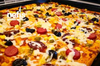 Pizza Hamuru Ve Mükemmel Pizza Tarifi - Tepsi Pizzası Tarifi(Videolu)