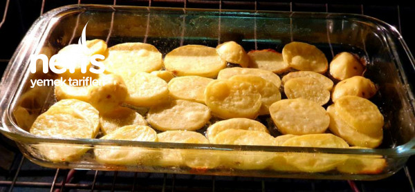Patates Yatağında Mantarlı Ispanak Graten