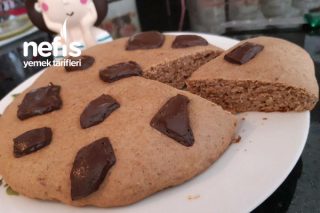 Rafine Şekersiz Tam Buğday Unlu Big Cookies Tarifi