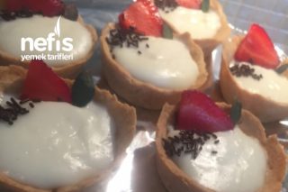 Mini Tart Çanağında Muhallebi Tarifi