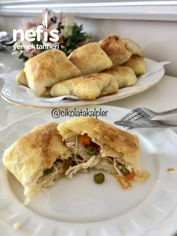 Tavuklu Talaş Böreği (Videolu) Nefis Yemek Tarifleri