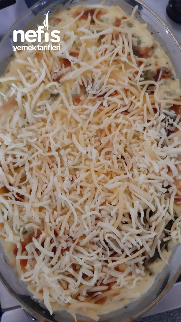 Fırında 3 çeşit peynirli Brokoli Graten(mozarella, kaşar, peynir)