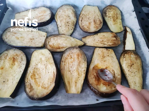 Fırında Patlıcan Çanağı (Kızartmadan, Az Yağlı)
