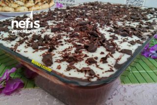 Çikolata Soslu Kremalı Pamuk Kek (Kalabalık Misafirler İçin Islak Kek) Tarifi